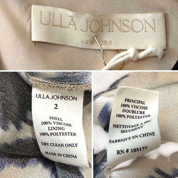 ULLA JOHNSON Evita Dress in Nimbus , Size 2, New with tag - Picture 6 of 16